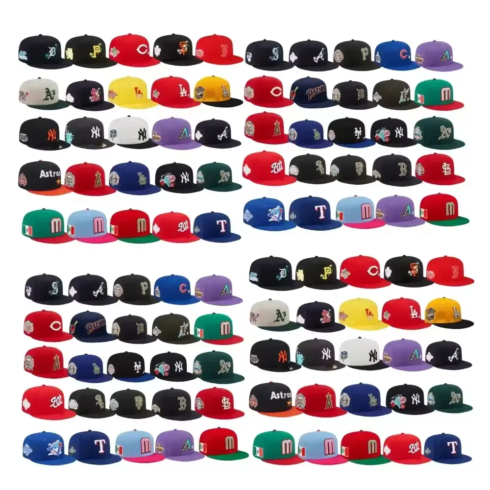 American Team Gorras New Vintage Casquette de baseball ajustée pour hommes Original De Beisbol Fitted Hats Trucker Snapback Caps for Men