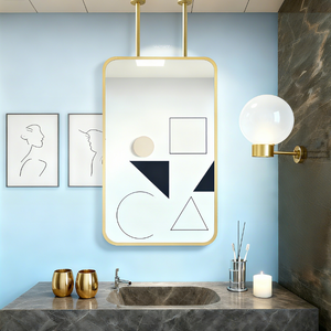 <span class=keywords><strong>Specchio</strong></span> quadrato con <span class=keywords><strong>specchio</strong></span> da bagno sospeso per il trucco con <span class=keywords><strong>specchio</strong></span> Smart Touch - Product Image 6