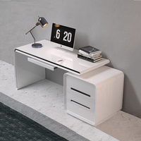 Bureau minimaliste moderne pour la maison et le bureau Bureau d'ordinateur en laque dentaire simple pour bureau d'écriture de style panneau de bois pour étudiant