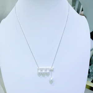 Perles d'eau douce d'aquaculture naturelle Zhuji Pearl Spot 10-11 mm, forte luminosité, micro-défauts, colliers de perles de mode, chaîne de collier pour mère - Product Image 1