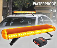 Shinemien LKW-Dachmontage Bernsteinfarbene LED-Blitzlichtleiste 72 Stück 6000lm 10-30V Notfall-Blinklicht Sicherheitswarnleuchten