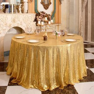 Classic Timeless Floral Sequin <b>Table</b> <b>Cloth</b> Square Reusable Fabric Vinyl Traditional Dining Party <b>Table</b> Settings Outdoor Use - Product Image 2