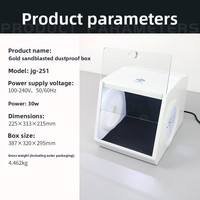 Boîte de protection anti-poussière pour sablage et polissage dentaire électrique, compatible avec l'oxyde d'aluminium, pour usage technique, 110V/220V