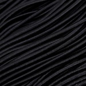 Cordon élastique noir de qualité professionnelle, 3 mm, haute élasticité - Idéal pour les projets d'artisanat et l'emballage de cadeaux - Product Image 4