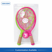 Ensemble de jeu de tennis pour tout-petits JH avec raquette souple et balle en tissu, jouet préscolaire intérieur/extérieur pour enfants, vente en gros