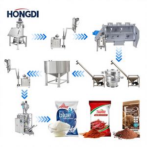 Línea Automática HONGDI para Detergente en Polvo, Sistema Industrial de Mezcla y Embolsado de Polvo de Grado Alimenticio - Product Image 1