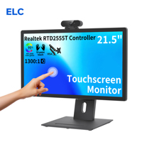 Monitor de Pantalla Táctil LCD IPS de 21.5 Pulgadas RTD2555T 1920x1080 Full HD con 10 Puntos de Tacto y Puertos USB para Mini DP para Uso Empresarial