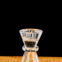Support à bougie en cristal K9 transparent, porte-bougie chauffe-plat, bougeoir en cristal pour fête