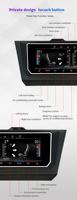 Sistema de Control de Clima con Pantalla Táctil LCD y Control por Voz Audiosources para Volkswagen PQ Golf 6
