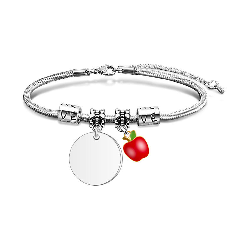 Pomme ronde argentée