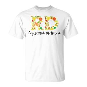 T-shirt pour diététicien agréé (RD) – Vêtement promotionnel pour les passionnés de bonne alimentation et de nutrition - Product Image 1