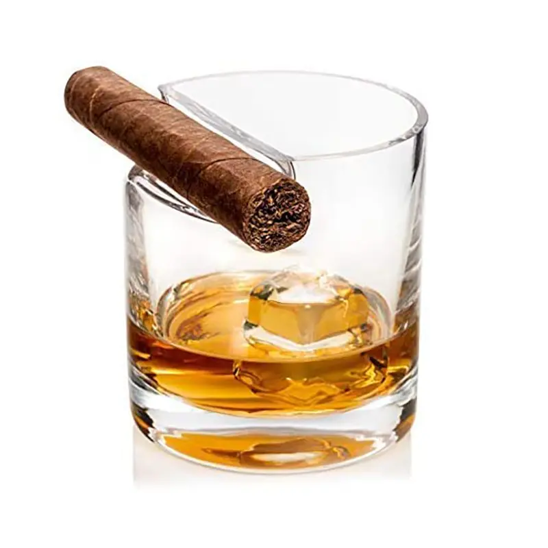 Free Sample Creative Round Belly Classic Transparent Luxury Crystals rum Wine whiskey cigar glasses