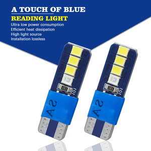 Bóng Đèn <span class=keywords><strong>LED</strong></span> T10 5W5 Đèn Đọc Bản Đồ Vòm Nội Thất Màu Xanh Dương Sang Trắng W5W 194 168 Đèn 12V Tạo Kiểu Cho Xe Hơi 3030 8SMD - Product Image 4