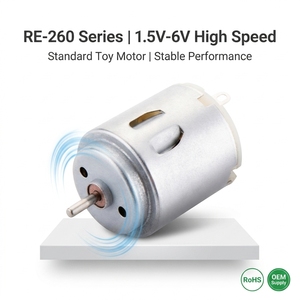 Moteur CC haute vitesse RE-260 3V, pièces de loisirs créatifs, micro-moteur électrique pour projets scientifiques DIY, étudiants, laboratoire scolaire, rond - Product Image 1