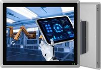 PC industriel embarqué 19 pouces IP65 sans ventilateur tactile tout-en-un Windows 11 Pro avec démarrage automatique J6412 8 Go de RAM 128 Go SSD