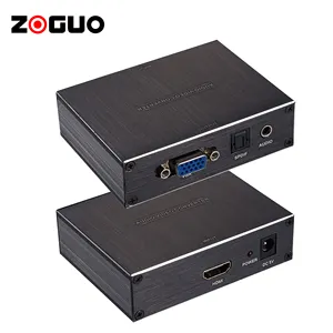 高品質60Hz720p最大1080P @ 60HzコンバーターHDMI-VGAオーディオコンバーター