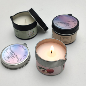 Velas de Masaje de Aceite de Masaje Natural de Aromaterapia con Cera de Soja para el Cuidado Corporal Natural de Alta Calidad al por Mayor - Product Image 3