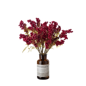 GF15966 Matériau mousse Branche artificielle Décoration de Noël Red <span class=keywords><strong>Berry</strong></span> Pick/Spray - Product Image 2