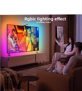 Tira de Luz LED RGB de 12V para TV con Sincronización de Cámara, 1M, Bluetooth 2.4G, Muestreo de Color, Regulable, Barra de Luz Ambiental para Monitor de Juegos - Product Image 4