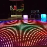 BOTAI panneau de piste de danse LED intérieur/extérieur professionnel P30 225Pixels matrice lumière DMX sans fil blanc chaud blanc RGBW