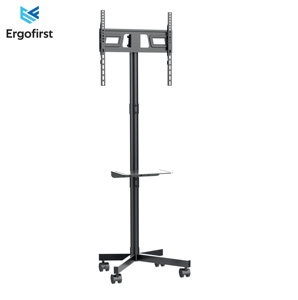 High Loading Capacity Steel Removable <strong>TV</strong> Stand <strong>Floor</strong> <strong>TV</strong> <strong>Mount</strong> Mobile Height Adjustable Luxury <strong>TV</strong> Cart - Product Image 1