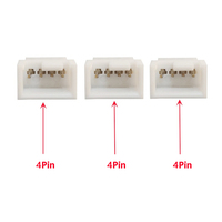 Kabel Pemisah Kipas PWM 1-ke-3 Putih, Kabel Pendingin CPU Triple 3Pin/4Pin untuk Header Motherboard Tunggal, Kontrol Kecepatan Tersinkronisasi