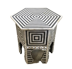 Venta directa de taburete para sala de estar, venta al por mayor, incrustaciones de hueso, moderno, de buena calidad, taburete cúbico para sala de estar con madera para decoración de dormitorio 2024 - Product Image 5