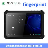 Lecteur RFID industriel étanche, tablette PC robuste Android 9.0 10 pouces, terminal de point de vente, écran tactile, ordinateur portable en stock