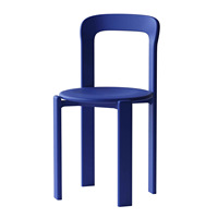 Chaise de salle à manger empilable en plastique épaissi de style nordique, dossier inspiré de la dopamine, pour usage intérieur/extérieur, restaurants