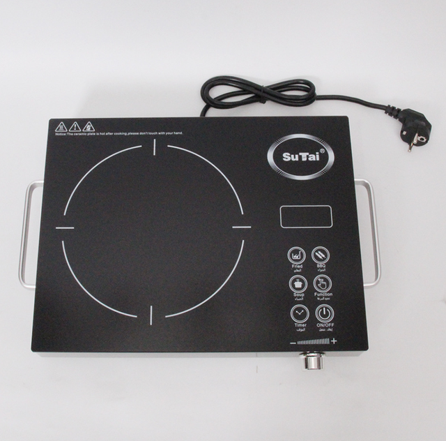 Manufacturing High Quality New Design Top Build Cooking Induction Cooker 2200W for Home Appliances