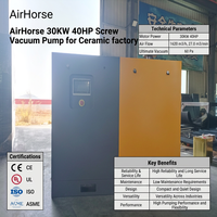 Pompe à vide à vis AirHorse IE5 VFD 30KW 40HP 60 Pa 1620 m3/h, haute fiabilité et longue durée de vie pour l'industrie céramique