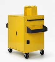 Carrito de Herramientas Inteligente con 7 Cajones, Gabinete de Herramientas Industrial con Cerradura Electrónica, Código PIN RFID, Sistema de Control de Acceso Biométrico