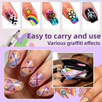 Ensemble de stylos de peinture pour nail art Guangna 1308, pointe ultra-fine, acrylique, spécial graffiti, marqueur peint à la main