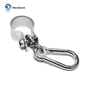 <span class=keywords><strong>Crochet</strong></span> pivotant à col rond avec mousqueton en acier au carbone et acier inoxydable pour une flexibilité rotative et une connexion rapide et sécurisée - Product Image 4