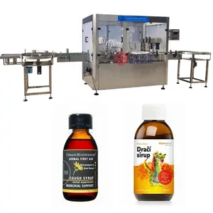 YB-YG8 Full Automatic Bottle Filling Capping Machine Vitamin C Enzyme Drinks Filling Machine Filling Capping Machine
