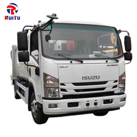 Camion à ordures compacteur de marque japonaise ISUZU, 9 mètres cubes, camions à déchets pour usage municipal