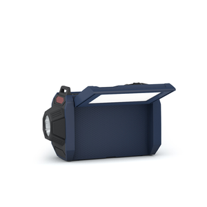 Radio DE EMERGENCIA solar portátil AM/FM con altavoz BT incorporado, linterna, manivela manual, función de Banco de energía - Product Image 4