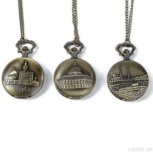 Toptan antik kuvars <span class=keywords><strong>Mirage</strong></span> Vintage iki köprü Paris kulesi zinciri cep saati - Product Image 2