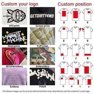 Camiseta con Logotipo Personalizado, 240GSM, Corte Holgado, Top Corto, Jersey <span class=keywords><strong>de</strong></span> Algodón Grueso, Hombros Caídos, Corte Cuadrado, Camiseta para <span class=keywords><strong>Hombre</strong></span> - Product Image 2