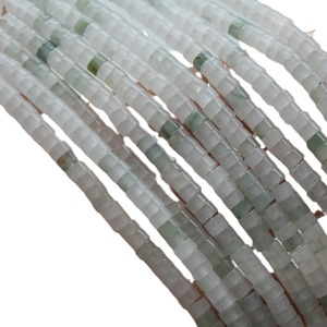 Tian Shan Ice Jade Spacer Beads 2x4mm Rectangle Natural <b>Stone</b> For Bracelet Necklace Making Transparent Green Loose Crystal - Product Image 5