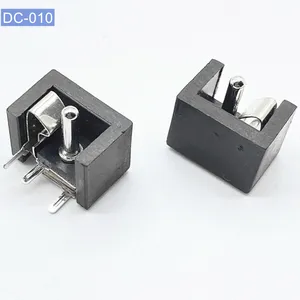 Dip ổ cắm plug-in 3-pin kết nối 5.5x2.1 hoặc 5.5x2.5mm DC ổ cắm PCB nữ Jack DC-010