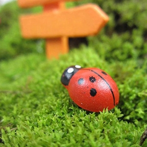 Nouveauté : Mini figurines de coccinelles miniatures, autocollants décoratifs pour réfrigérateur, aimants en bois pour réfrigérateur en forme de coccinelles - Product Image 3