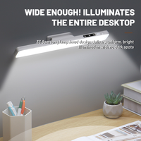 Lumière de miroir moderne 5W à intensité variable, 3 couleurs réglables, lumière de maquillage avec batterie rechargeable 2500mAh, sous l'armoire, pour le placard, la table de chevet, le bureau