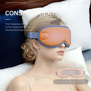Mascarilla de ojos térmica de viaje inalámbrica para el hogar, mascarilla de masaje para dormir con compresa caliente recargable para ojos secos, relajación de la tensión ocular - Product Image 6