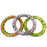 Juguete Ecológico para Perros con Anillo de Tracción de EVA, Alta Flotabilidad, Fácil de Limpiar, Interactivo, para Entrenamiento, Juego de Buscar y Masticar, para Jugar en el Agua