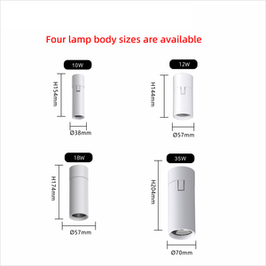 Lámpara LED Empotrable <span class=keywords><strong>de</strong></span> Superficie, Plegable, 220V, 10W/12W, Ángulo Ajustable, Diseño Moderno, Cuerpo <span class=keywords><strong>de</strong></span> Aluminio, Regulable, Antideslumbrante - Product Image 6