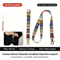 Lanières personnalisées en gros avec impression couleur et mousqueton métallique pour cartes d'identité de personnel de bureau, cadeaux promotionnels élégants