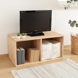 Étagère ouverte en bois de la série Tatami à combiner librement, largeur 31,5 x <span class=keywords><strong>profondeur</strong></span> 15,7 x hauteur 15,4 pouces (80 x <span class=keywords><strong>40</strong></span> x 39 cm), naturel - Product Image 3