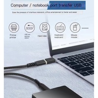 Adaptador USB C OTG USB3.0 Tipo-C a USB, Adaptador de Carga de 60W para Laptop, PC, Celular, Tablet, Transferencia de Datos de 10Gbps, Adaptador USBC