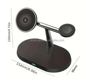 15W สามในหนึ่งที่ชาร์จไร้สายแบบพับได้สำหรับสมาร์ทโฟนหูฟัง smartwatches - Product Image 6